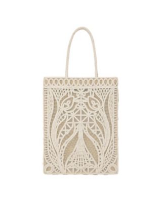  クロゴウチ Cording Embroidery Tote Bag BEIGE 旅行用かばん・バッグ