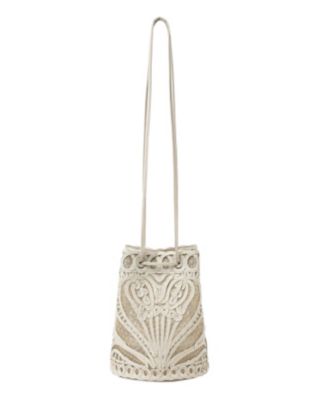 Cording Embroidery Bucket Bag