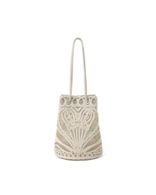 バッグ mame / Cording Embroidery Pouch / beige Cording Embroidery Pouch With Leather Strap - BEIGE (MMSS17-AC402