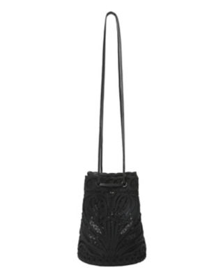 Cording Embroidery Bucket Bag
