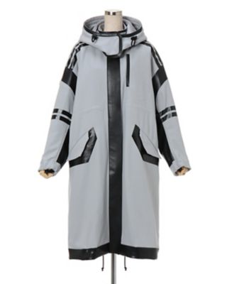 mame Shadow patched wool hooded coat | labiela.com