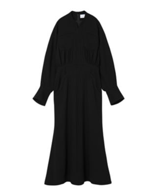 専用！mame Wool Georgette Flare Dress camel | myglobaltax.com