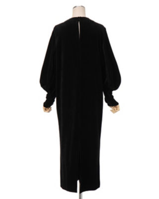 マメクロゴウチ  Ribbed Velour Jersey Dressサイズ2