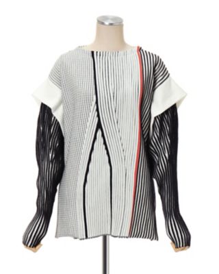 在庫有り お買い得 mame マメ Stripe Knited Pullover | tatihome.com