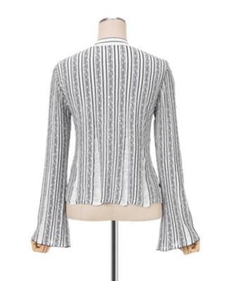 Ｆｌｏｒａｌ Ｓｔｒｉｐｅ Ｊａｃｑｕａｒｄ Ｋｎｉｔｔｅｄ