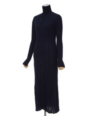 状態mame　Winding Ribbed Knitted Dress