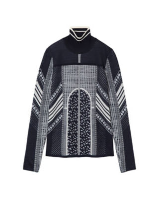 Osmanthus Motif Jacquard Knitted Vest