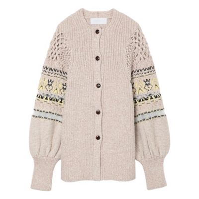 21ss】Cotton Nordic Knit Cardigan - blue | www.innoveering.net