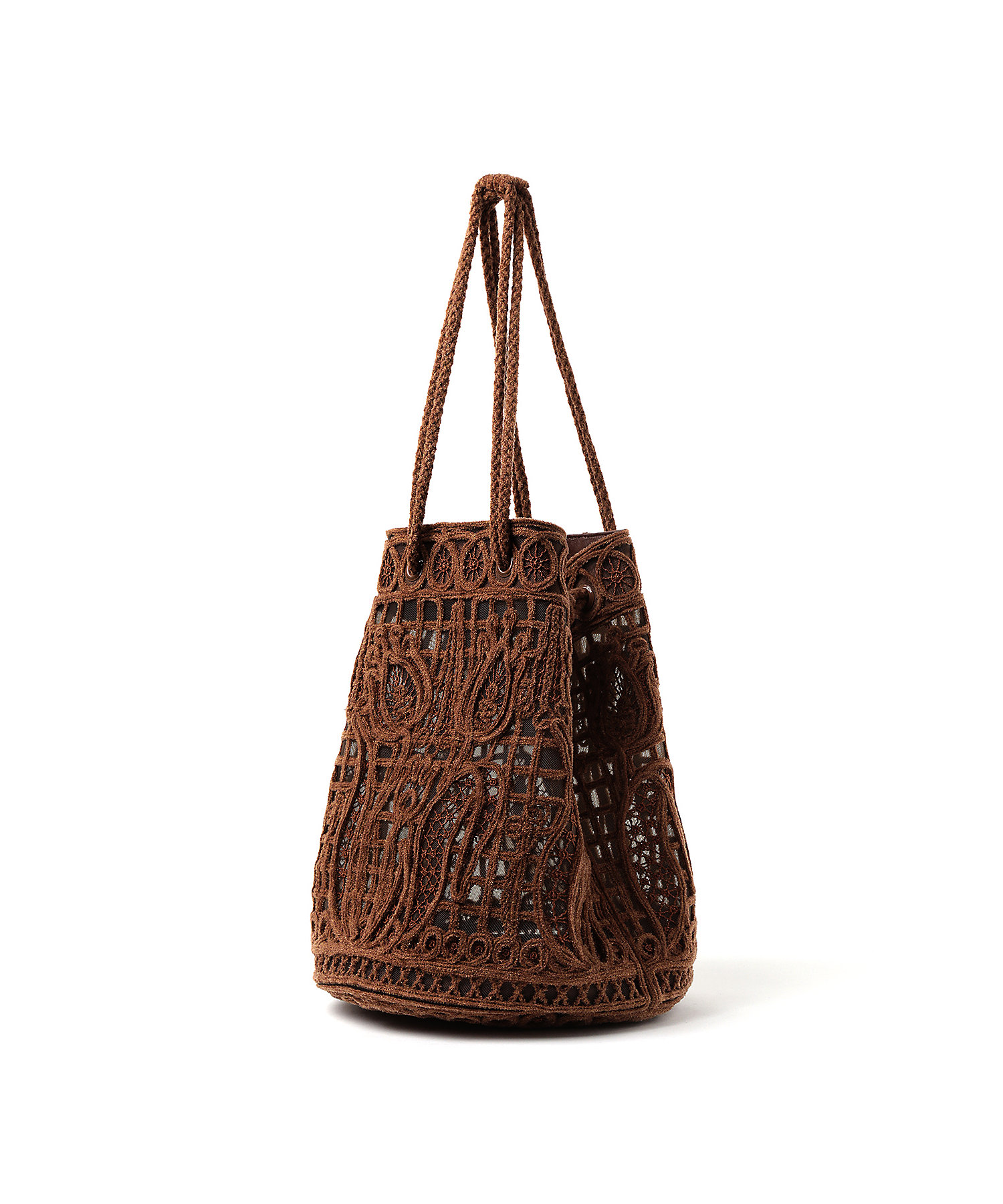 バッグブラック【新品】Cord Embroidery Bucket Bag Mame - dgw
