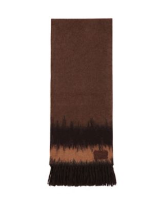  クロゴウチ Wool Mohair Knitted Scarf BROWN スカーフ・ショール