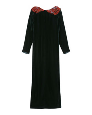 定価154000円Mame Embroidered Velvet Dress