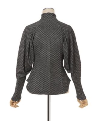 スペシャルオファ High Neck Mame | Top Jersey Zipup カットソー(長袖/七分)