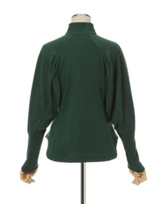 送料無料 日本 High Neck Mame | Top Jersey Zipup カットソー(長袖/七分)
