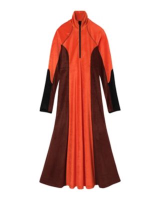 他にもmameやpemame Velour Jersey Flared Dress ORANGE