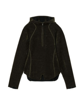 ＜Mame Kurogouchi (Women)＞Ｖ－Ｎｅｃｋ　Ｖｅｌｏｕｒ　Ｋｎｉｔ　Ｐａｒｋａ