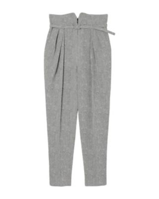 Stripe Jacquard Tapered Trousers