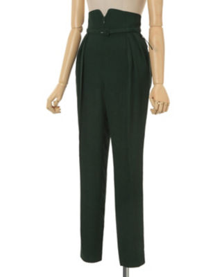 Ｓｔｒｉｐｅ　Ｊａｃｑｕａｒｄ　Ｈｉｇｈ　Ｗａｉｓｔｅｄ　Ｔａｐｅｒｅｄ　Ｔｒｏｕｓｅｒｓ