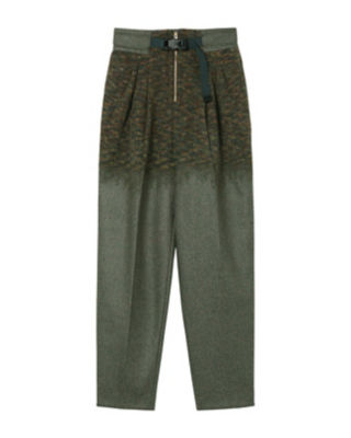 ＜Mame Kurogouchi (Women)＞Ａｌｐａｃａ　Ｂｌｅｎｄ　Ｓｈａｇｇｙ　Ｗｏｏｌ　Ｎｅｅｄｌｅ　Ｐｕｎｃｈ　Ｔｒｏｕｓｅｒｓ