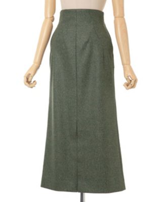 Mame Kurogouchi(マメ クロゴウチ)】 Melange Flannel Skirt｜パリゴ尾道店｜尾道本通り商店街