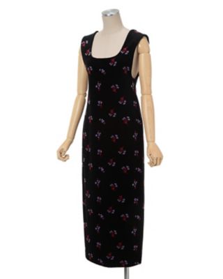 Ｆｌｏｒａｌ　Ｖｅｌｏｕｒ　Ｊａｃｑｕａｒｄ　Ｓｑｕａｒｅ　Ｎｅｃｋ　Ｓｌｅｅｖｅｌｅｓｓ　Ｄｒｅｓｓ