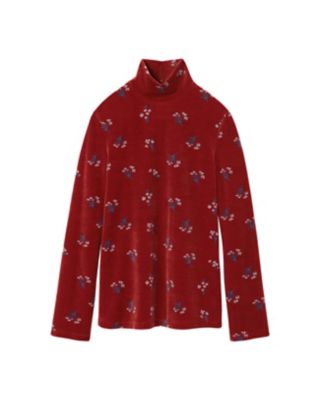 Ｆｌｏｒａｌ Ｖｅｌｏｕｒ Ｊａｃｑｕａｒｄ Ｈｉｇｈ Ｎｅｃｋ Ｔｏｐ | ファッション・服 | 三越伊勢丹オンラインストア・通販【公式】