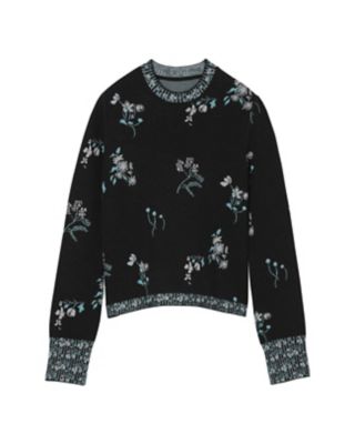 FloFloral Jacquard Knitted Top マメクロゴウチ