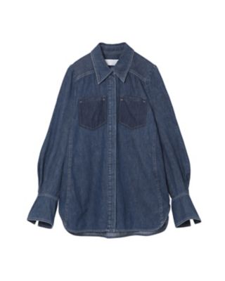 Ｆｌａｒｅｄ　Ｓｌｅｅｖｅ　Ｄｅｎｉｍ　Ｓｈｉｒｔ