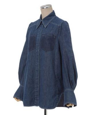 Ｆｌａｒｅｄ Ｓｌｅｅｖｅ Ｄｅｎｉｍ Ｓｈｉｒｔ の通販 | 三越