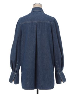 Ｆｌａｒｅｄ　Ｓｌｅｅｖｅ　Ｄｅｎｉｍ　Ｓｈｉｒｔ