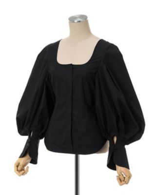 Ｓｑｕａｒｅ　Ｎｅｃｋ　Ｐｕｆｆ　Ｓｌｅｅｖｅ　Ｓｈｉｒｔ