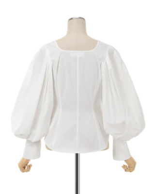 puffy collar shirt