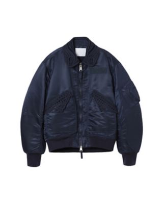 Cording Embroidered Flight Jacket 