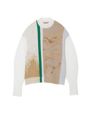 mame Marble Jacquard Knitted Pullover