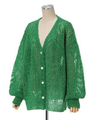 Ｂｏｔａｎｉｃａｌ　Ｐａｔｔｅｒｎ　Ｋｎｉｔｔｅｄ　Ｌａｍｅ　Ｃａｒｄｉｇａｎ