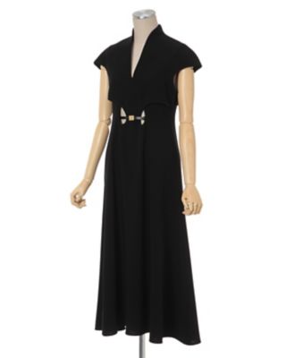 mame Flared Hole Dress with Leather Belt