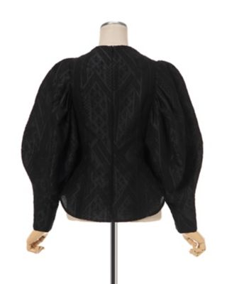 Traditional Pattern Jacquard Top