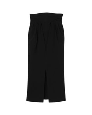 Crepe Hole High Waisted Skirt | Mame 