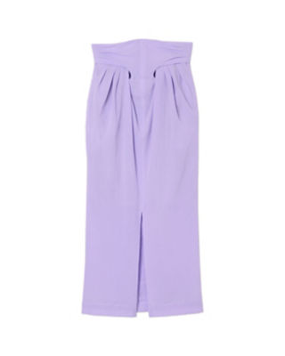 Crepe Hole High Waisted Skirt | Mame 