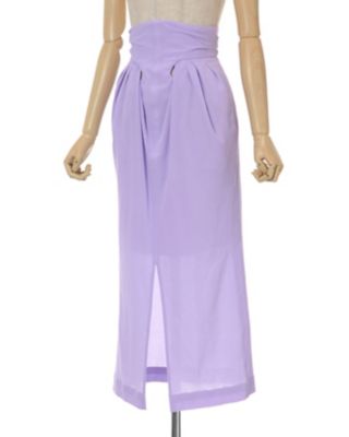 Crepe Hole High Waisted Skirt | Mame 