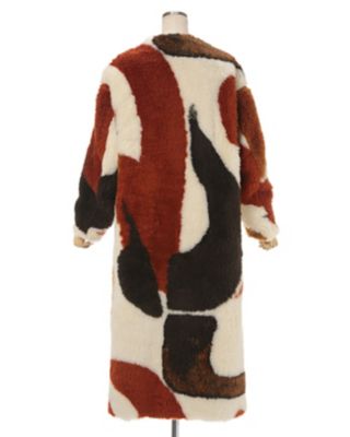 Ｓｌｉｖｅｒ　Ｋｎｉｔｔｅｄ　Ｆｌｕｆｆｙ　Ｗｏｏｌ　Ｉ－Ｌｉｎｅ　Ｃｏａｔ
