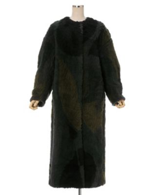Ｓｌｉｖｅｒ　Ｋｎｉｔｔｅｄ　Ｆｌｕｆｆｙ　Ｗｏｏｌ　Ｉ－Ｌｉｎｅ　Ｃｏａｔ