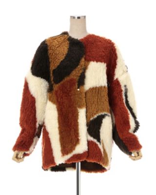 Ｓｌｉｖｅｒ Ｋｎｉｔｔｅｄ Ｆｌｕｆｆｙ Ｗｏｏｌ Ｊａｃｋｅｔ ...