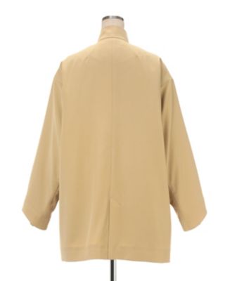 Ｗｏｏｌ　Ｇａｂａｒｄｉｎｅ　Ｃｏａｔ　Ｗｉｔｈ　Ｄｅｔｏｕｃｈａｂｌｅ　Ｑｕｉｌｔｅｄ　ｌｉｎｅｒ
