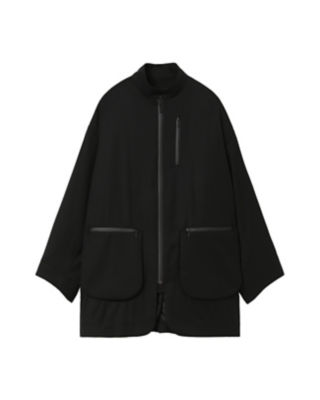  クロゴウチ Wool Gabardine Coat With Detouchable Quilted liner BLACK