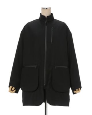 Ｗｏｏｌ　Ｇａｂａｒｄｉｎｅ　Ｃｏａｔ　Ｗｉｔｈ　Ｄｅｔｏｕｃｈａｂｌｅ　Ｑｕｉｌｔｅｄ　ｌｉｎｅｒ