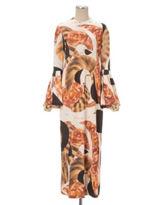 Ｍａｒｂｌｅ Ｐｒｉｎｔ Ｉ－Ｌｉｎｅ Ｊｅｒｓｅｙ Ｄｒｅｓｓ ...