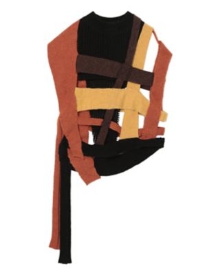 ＜Mame Kurogouchi (Women)＞Ｂａｓｋｅｔ　Ｍｏｔｉｆ　Ｋｎｉｔｔｅｄ　Ｖｅｓｔ