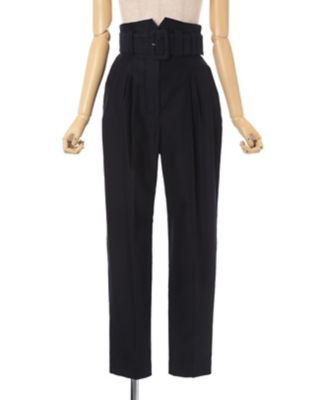 ＜Mame Kurogouchi (Women)＞Ｂｒｕｓｈｅｄ　Ｃｏｔｔｏｎ　Ｔｕｃｋｅｄ　Ｔａｐｅｒｅｄ　Ｔｒｏｕｓｅｒｓ