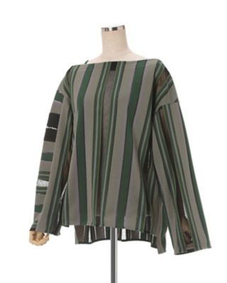 Ｒａｓｃｈｅｌ　Ｊｅｒｓｅｙ　Ｔｏｒｃｈｏｎ　Ｌａｃｅ　Ｓｔｒｉｐｅ　Ｔｏｐ