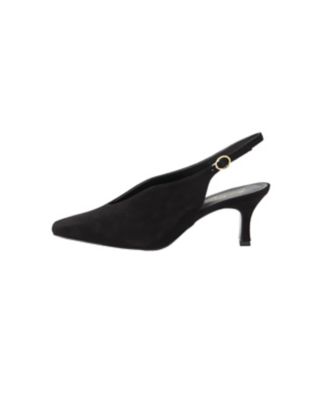 ＜Mame Kurogouchi (Women)＞Ｃｕｒｖｅｄ　Ｌｉｎｅ　Ｓｌｉｎｇ　Ｂａｃｋ　Ｓｕｅｄｅ　Ｈｅｅｌｓ